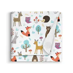 Пелюшки фланелеві Cosas Animals Mushrooms 80x80 см, бежеві - мініатюра 2