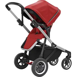Детская коляска Thule Sleek Aluminum/Energy Red [11000004] [107623] - мініатюра 3