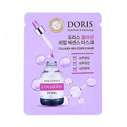 Тканинна маска для обличчя Doris Collagen Real Essence Mask з колагеном