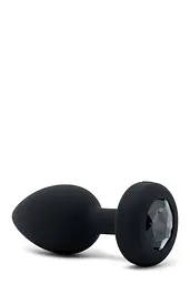 Анальна пробка B-Vibe Vibrating Jewel Plug M/L 10.5 см (чорний) - мініатюра 5