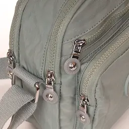 Сумка жіноча кросбоді Jielshi поліамід 17×19×11 см Світло-зелена - мініатюра 5