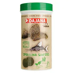 Корм Dajana Spirulina Wafers для донних травоїдних риб у чіпсах 100 г - мініатюра 2
