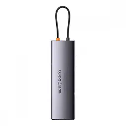 USB-Хаб Baseus Metal Gleam Series 12-in-1 (Type-C to HDMI+USB3.1*2+USB3.0*2+Type-C 3.1+PD+RJ45+SD/TF - мініатюра 3