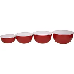 Набір мисок з кришками KitchenAid Universal червоний 4 шт. (KQG176OSERE) - мініатюра 2