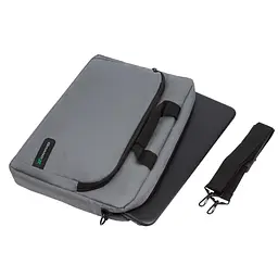 Сумка для ноутбука Grand-X 15.6'' SB-129 Grey Ripstop Nylon (SB-129G) - мініатюра 3