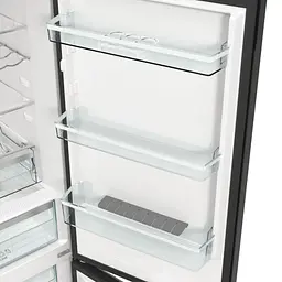 Холодильник Gorenje 185х60х60см 2 двері 204(96) л А++ NoFrost+ LED дисплей чорний (NRK6192ABK4) - мініатюра 8