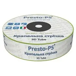 Крапельна стрічка Presto-PS емітерна 3D Tube крапельниці через 20 см 500 м (3D-20-500)