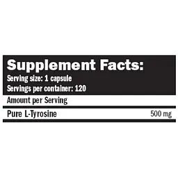 Амінокислота Amix Tyrosine 500 мг 120 капсул - мініатюра 2