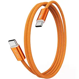 Дата кабель WIWU C101 Essen Type-C to Type-C 240W 1.5 м Orange