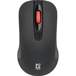 Мишка Defender Nexus MS-195 бездротова, 4 кн. до 1600 dpi, безшумна, чорна