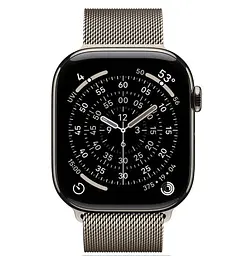 Смарт-годинник Apple Watch Series 11 GPS + Cellular 46mm Natural Tit. Case w. Natural Milanese Loop - M/L (MFD04) - мініатюра 2