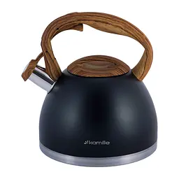 Чайник із свистком Kamille KM-1087 2,7 л чорний - мініатюра 6