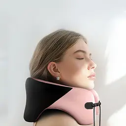 Сучасна анатомічна подушка для шиї U-Shape 2024 з ефектом пам’яті, рожева KT7006301
