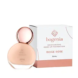 Тональна основа зволожуюча Bogenia Glossiness 30 мл BG600 №02 Biege Rose Світлий бежевий