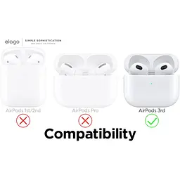 Чохол Elago Clear Case Lovely Pink для Airpods 3rd Gen рожевий (EAP3CL-HANG-LPK) - мініатюра 6
