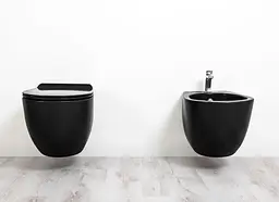 Біде підвісне Simas Vignoni VI19 F85 (VI19-F85 NM) Вlack matte, Чорний матовий - мініатюра 3