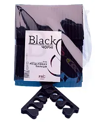 Розділювач пальців FR'C Beauty 48 пар Чорний