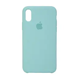 Силиконовый противоударный чехол-накладка для Apple iPhone Xs Max, панель с защитой всего корпуса, софт-тач, marine green, ArmorStandart (ARM54255)