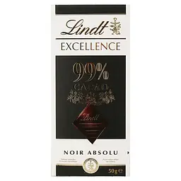 Темний шоколад Lindt Excellence 99% какао 50 г (3046920028721)