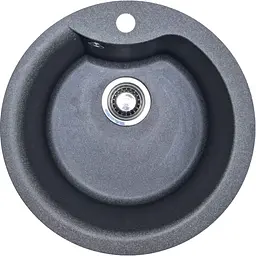 Кухонна мийка Adamant WAVE графіт d 485x210 мм, без крила d 48
