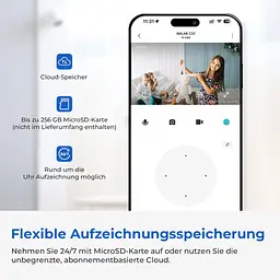Wi-Fi камера IMILAB C22 2.5K з оглядом 360° - мініатюра 3