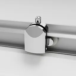 Душова кабіна Am.Pm Gem Square Slide 90x90 см без піддону хром матовий W90UG-403-090MT, Хром матовий, Універсальна, прозрачний, хром матовий - мініатюра 8