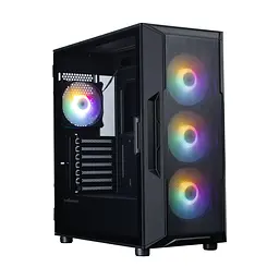 Zalman Корпус I3 Neo V2 без БР, 2xUSB3.0, 1x Type C, 4x120мм RGB, VGA 400мм, LCS ready, TG Side Panel, ATX, чорний - мініатюра 7