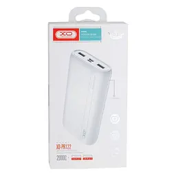 Зовнішній акумулятор XO power bank PR122 20000 mAh білий - мініатюра 3