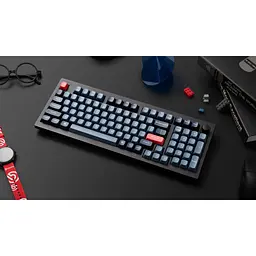 Клавіатура Keychron V5 Max Gateron Jupiter Brown Knob Hot-Swap QMK Wireless/Bluetooth/USB-А UA Black (V5M-D3-UA) - мініатюра 2