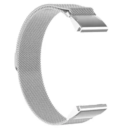 Ремінець металевий для смарт-годинника Google Pixel Watch 42,43 mm, Milanese Magnetic, сріблястий, міланська петля, браслет на магнітній застібці, сумісний з годинником Google Pixel Watch, для моделей з розміром корпусу 42,43 мм