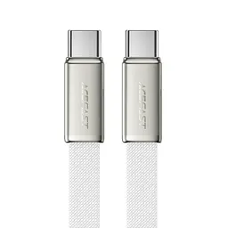 Кабель ACEFAST C24-03, Type-C to Type-C, 60W, 3A, 1.2m, Braided wire, Zinc alloy + TPE connectors, Білий
