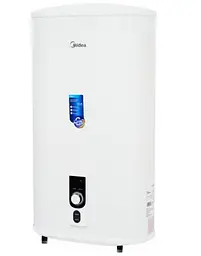 Водонагрівач Midea 50 л, 2,0 кВт, "сухий" ТЕН, вертикальний, прямокутний, білий (D50-20ED2(D)) - мініатюра 2