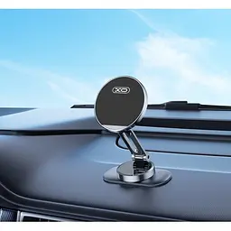 Автотримач XO C150 Magnetic 360° rotating holder with metal base Чорний - мініатюра 3