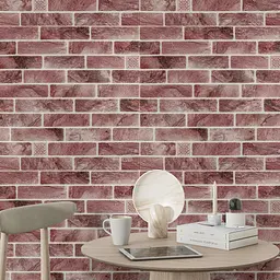 Панель стінова Sticker Wall 680х680х4мм Клінкер рожева глина SW-00002005 - мініатюра 5