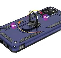Панель BeCover Military для Samsung Galaxy A02s SM-A025/ A03s SM-A037 / M02s SM-M025 Blue (706013) - мініатюра 3