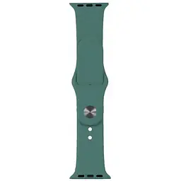 Ремінець Apple Watch Silicone 38/40/41 мм Pine Зелений L (55) (57)