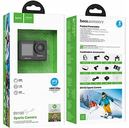 Екшн камера Hoco DV103 Dual color screen sports camera Black