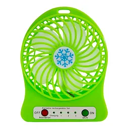 Мінівентилятор на батарейках Portable Fan XSFS-01 зелений мінівентилятор - мініатюра 3