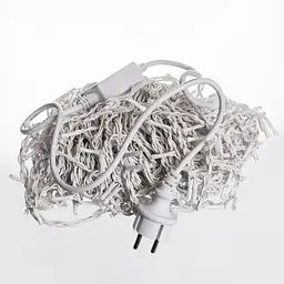 Вулична гірлянда Бахрома GarlandoPro 25 м 405 LED білий дріт Синій 25MWBL - мініатюра 2