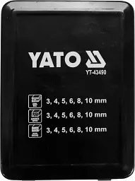 Свердла по металу бетону дереву Yato Ø=3-10 мм 18 шт. (YT-43490) - мініатюра 4