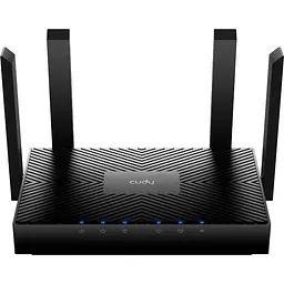 Роутер Cudy WR3000, Black, Wi-Fi 6 (до 2600 Mb/s, 2.4/5GHz), 3хLAN (10/100/1000 Mb/s), 1хWAN (WR3000) - мініатюра 2