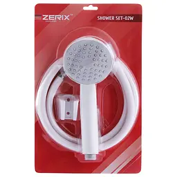 Душовий гарнітур Zerix білий Shower SET-02W ZX3096, Білий матовий - мініатюра 2