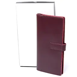 Жіноче шкіряне портмоне GRANDE PELLE 9х18х1,5 см acs0018759 - мініатюра 5
