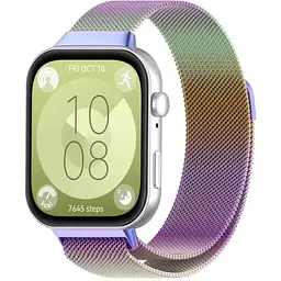 Ремінець DK CDK для Huawei Watch Fit 4 Pro Metal Milanese Loop Magnetic (017793) (chameleon) - мініатюра 2