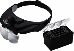 Бінокулярні монтажні окуляри Magnifier 81001-F лупа з підсвіткою - мініатюра 2