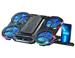 Охолоджувальна підставка для ноутбука 15.6 дюймів 2E Gaming CPG008 5xFan RGB LED - мініатюра 2
