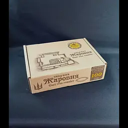 Сковорідка-жаровня "Наша Майстерня" чавунна зі скляною кришкою 28 см глибина 6 см Т104С3 - мініатюра 5