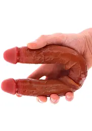 Фалоімітатор Get Real Foreskin D-Dong 35 см (коричневий) - мініатюра 8