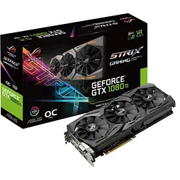 Відеокарта ASUS GTX 1080Ti 11Gb Strix OC (ROG-STRIX-GTX1080TI-O11G-GAMING) (GDDR5X, 352 bit, PCI-E 3.0 x16) Б/в - мініатюра 6