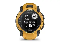 Смарт-годинник Garmin Instinct 3 50mm Solar Sunburst with Sunburst/Gray Band (010-02935-02/42) - мініатюра 3